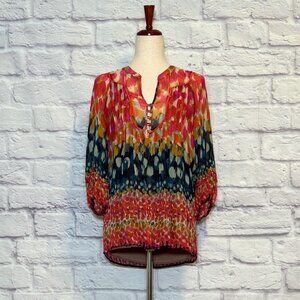 Ya Da Silk Brushstroke Dots Tunic